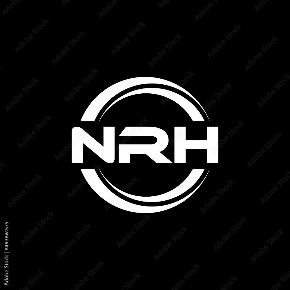 NRH letter logo design with black background in illustrator, vector logo modern alphabet font overlap style. calligraphy designs for logo, Poster, Invitation, etc. NRH letter logo design with black background in illustrator, vector logo modern alphabet font overlap style. calligraphy designs for logo, Poster, Invitation, etc.