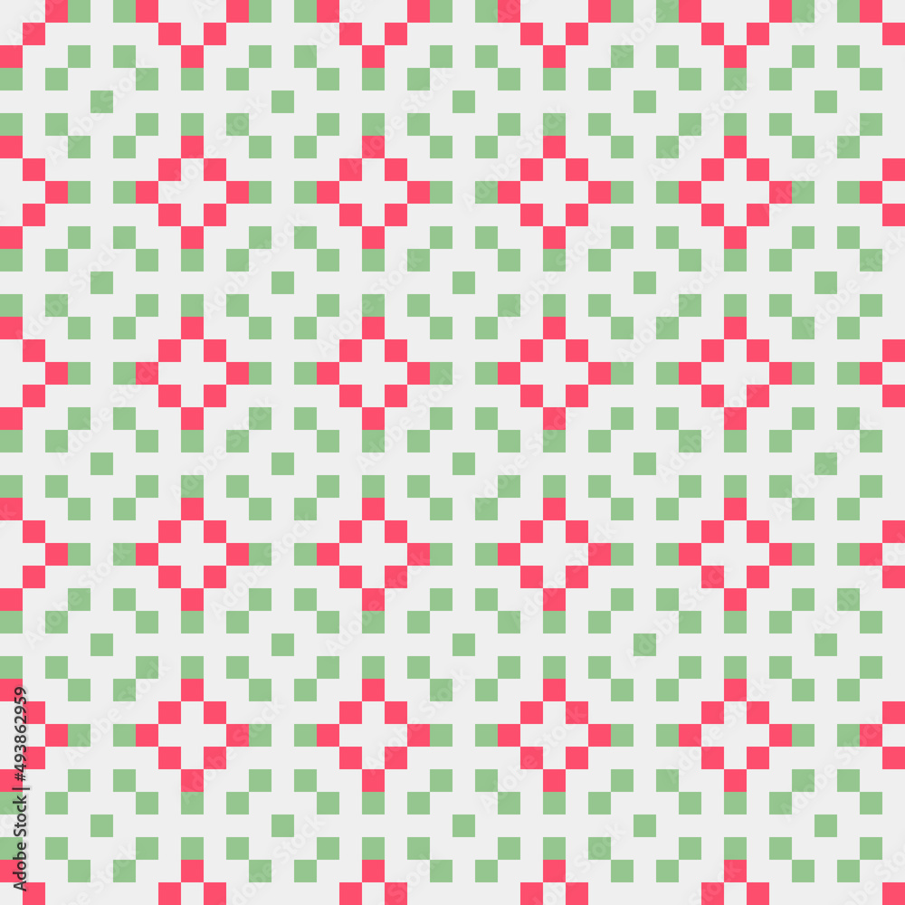 Fototapeta premium Abstract Cross Pattern generative computational art illustration