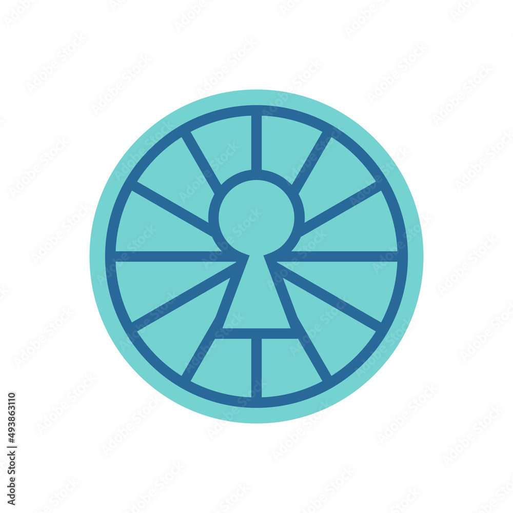 Creative keyhole logo design template, safe protection icon concept