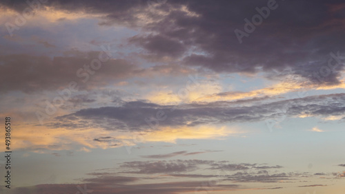 Colorful sky and clouds at sunset or sunrise suitable for background or sky substitution use. High Resolution. © Rix Pix