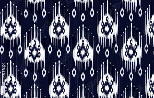 geometric ethnic vintage texture vector art design. textile fashion pattern line  ikat seamless pattern and batik fabric texture asian background wallpaper geometry indian. Ethnic abstract ikat art .