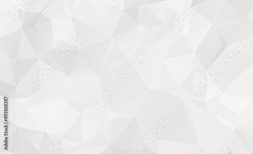 White Polygonal Mosaic Background, Low Poly Style, Vector illustration, Business Design Templates © prathum