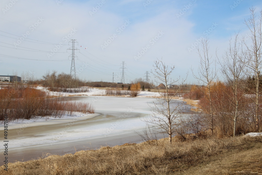 Melting Wetlands, Pylypow Wetlands, Edmonton, Alberta Melting Wetlands, Pylypow Wetlands, Edmonton, Alberta