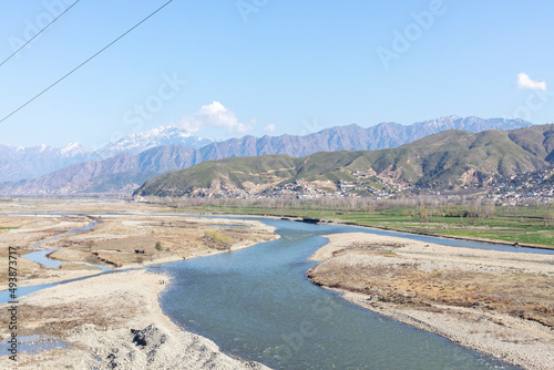 River swat high angle view