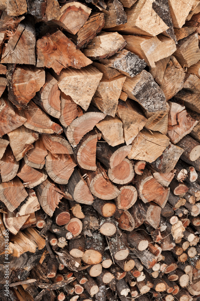 Stacked firewood Stacked firewood