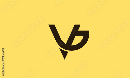 Alphabet letters Initials Monogram logo vg, gv, v and g