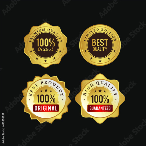 Four Gold Stamp of Best Quality Product