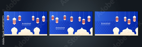 Islamic Background Design for Ramadan Kareem Vector Template Illustration