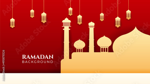 Islamic Background Design for Ramadan Kareem Vector Template Illustration