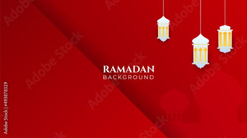 Islamic Background Design for Ramadan Kareem Vector Template Illustration