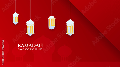 Islamic Background Design for Ramadan Kareem Vector Template Illustration