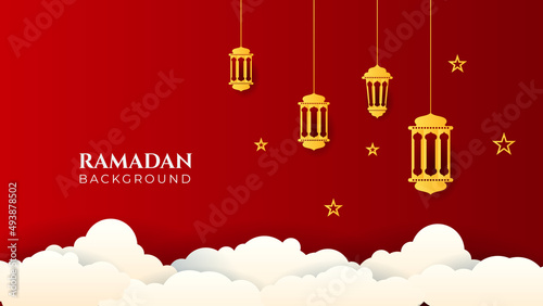 Islamic Background Design for Ramadan Kareem Vector Template Illustration
