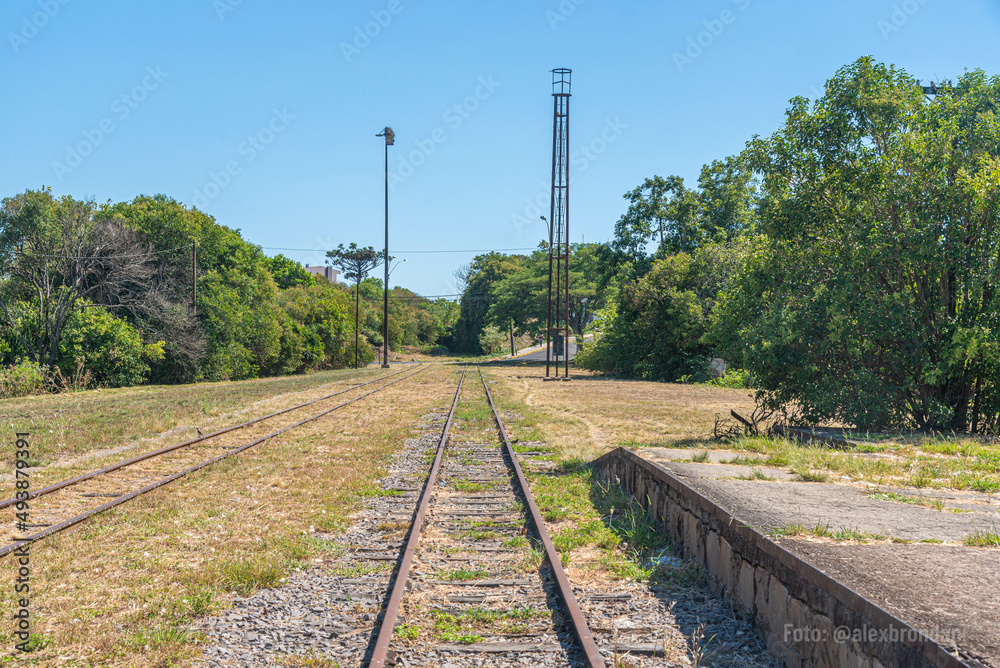 Abandoned railroad tracks in Brazil Abandoned railroad tracks in Brazil