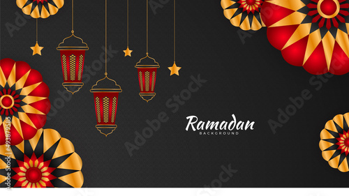 Islamic Background Design for Ramadan Kareem Vector Template Illustration