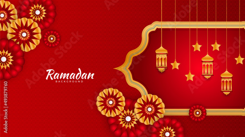 Islamic Background Design for Ramadan Kareem Vector Template Illustration