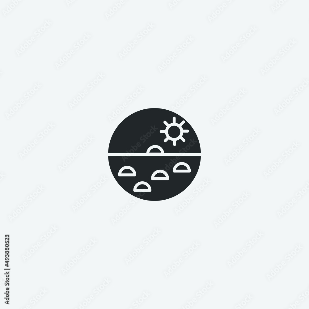 Irritants vector icon illustration sign Irritants vector icon illustration sign