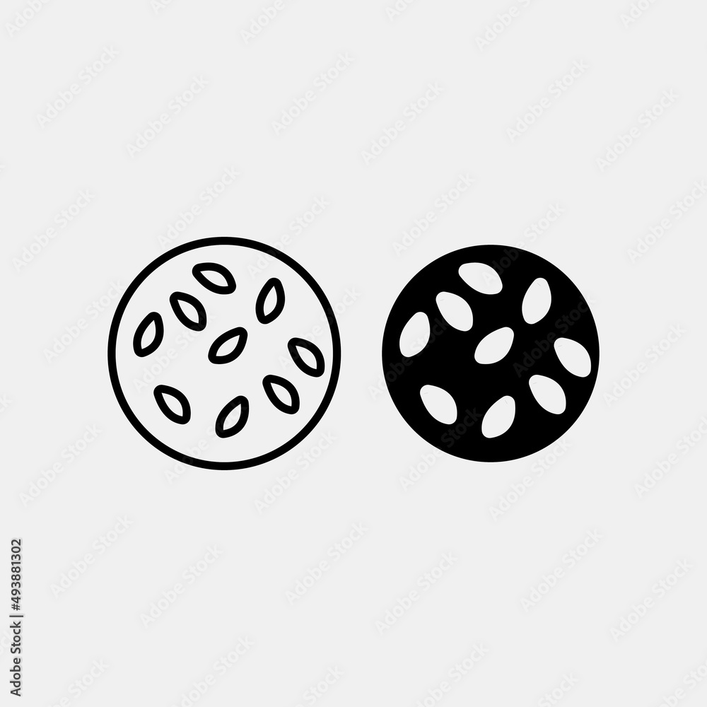 Sesame vector icon illustration sign Sesame vector icon illustration sign
