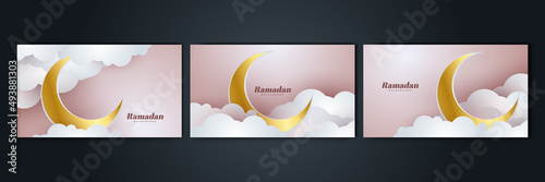 Islamic Background Design for Ramadan Kareem Vector Template Illustration