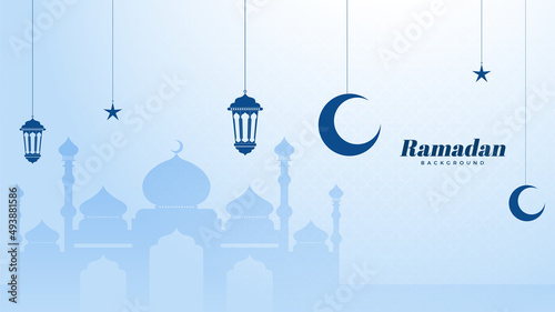 Islamic Background Design for Ramadan Kareem Vector Template Illustration