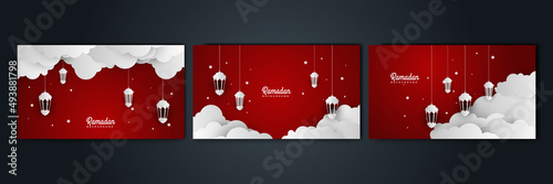 Islamic Background Design for Ramadan Kareem Vector Template Illustration