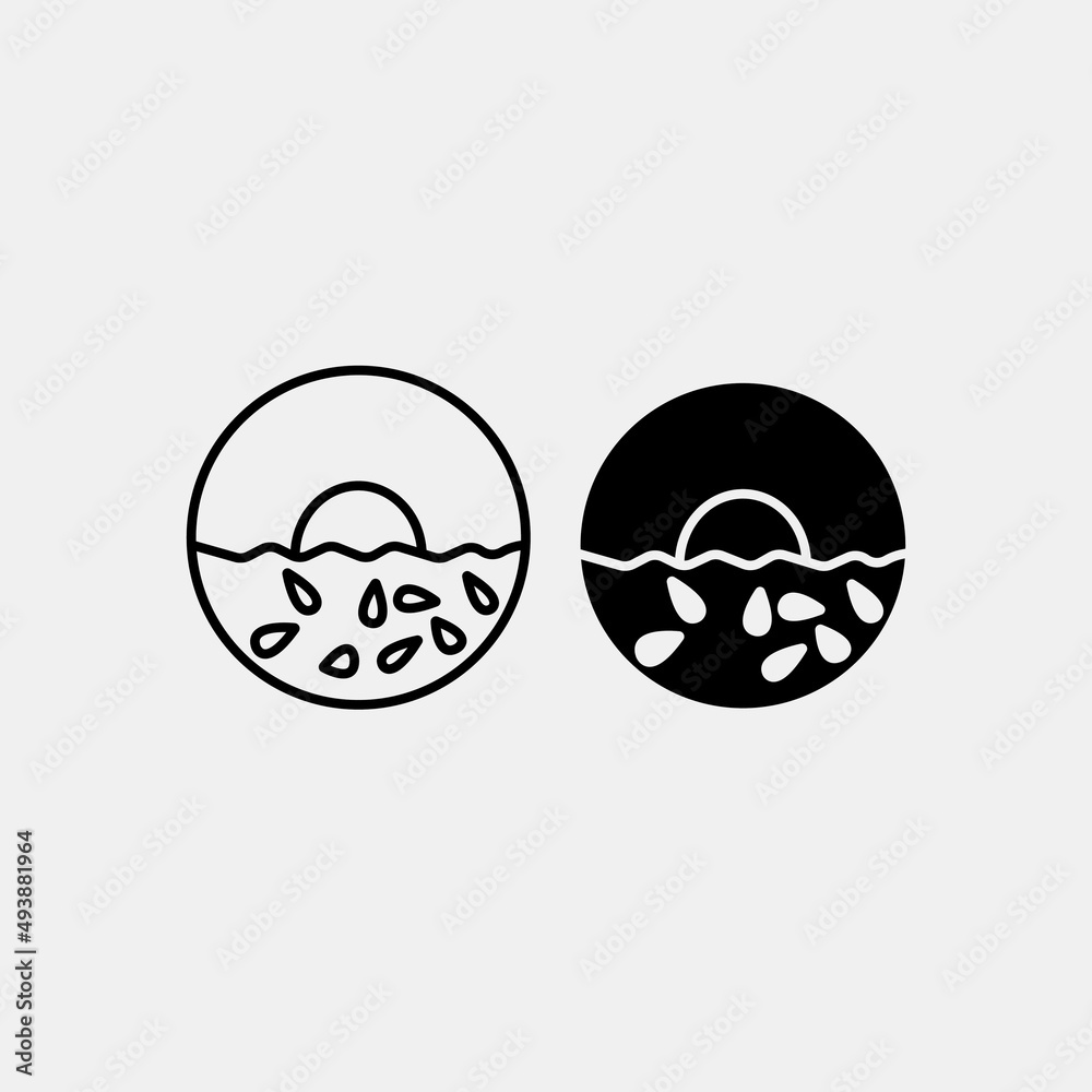 Fototapeta premium Acne vector icon illustration sign