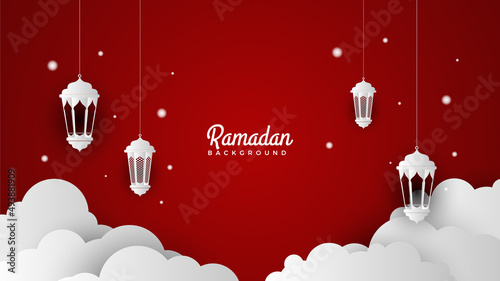 Islamic Background Design for Ramadan Kareem Vector Template Illustration