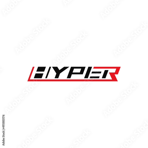 Hyper text, logo design.