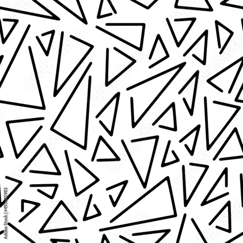 abstract black and white background of black lines, patterns, drops, triangles.pattern of black lines on a white, hand-drawn abstract lines background. Hand drawn ink drawing and textures set.
