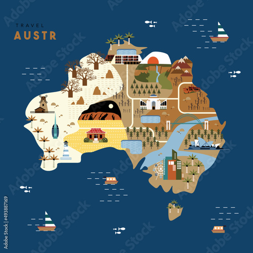 Austalia Travel Map