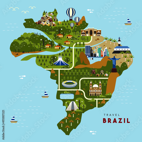 Brazil Travel Map
