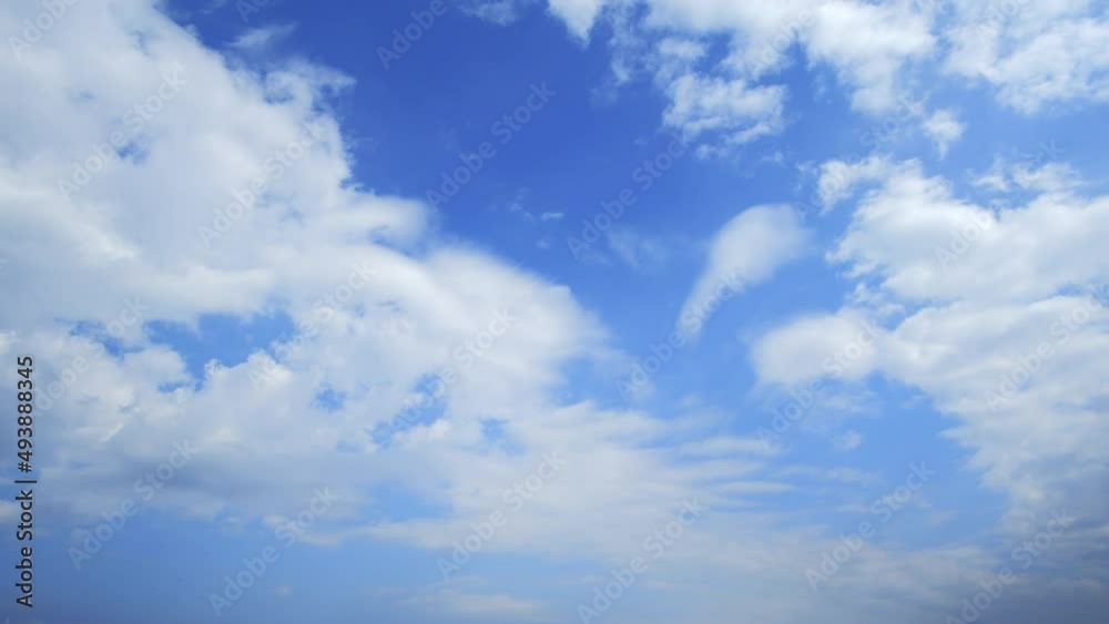Vibrant blue sky with cloud on a cloudy day time lapse. Vibrant blue sky with cloud on a cloudy day time lapse.