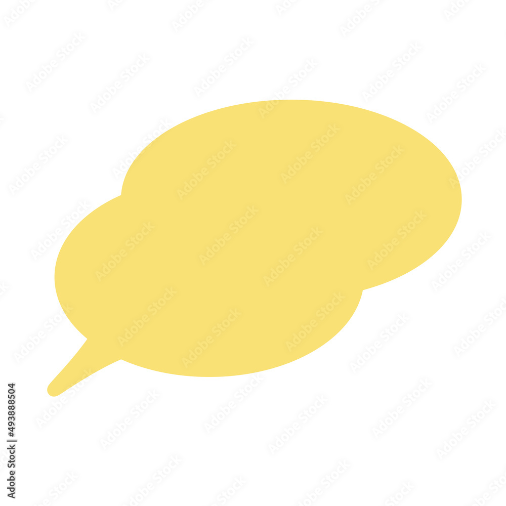 Pop and simple speech bubble separately