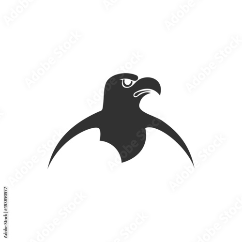 Simple Eagle head vector lo...