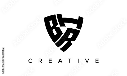 Shield letters BRI creative logo
