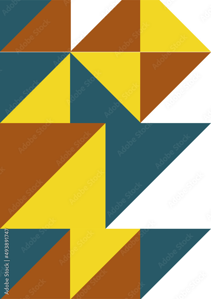 Flat bauhaus memphis colorful abstract design background Flat bauhaus memphis colorful abstract design background