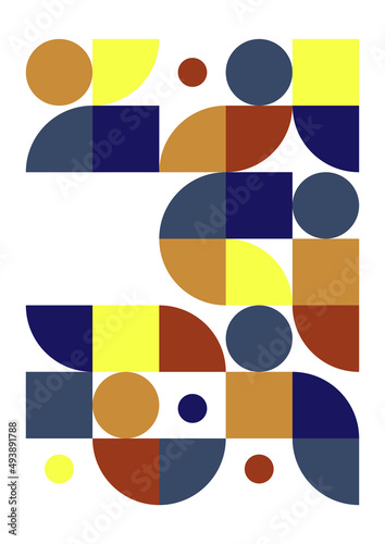 Flat bauhaus memphis colorful abstract design background Free Download Flat bauhaus memphis colorful abstract design background - GFXLoad