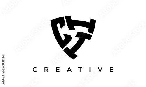 Shield letters CII creative logo photo