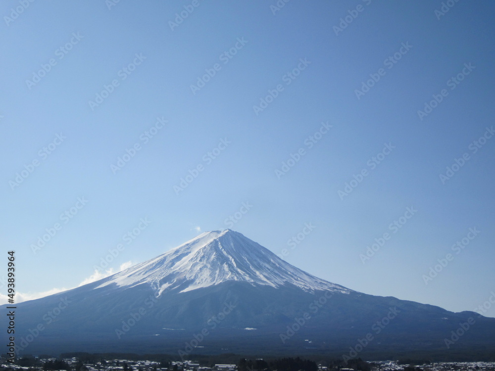 冬空の富士山