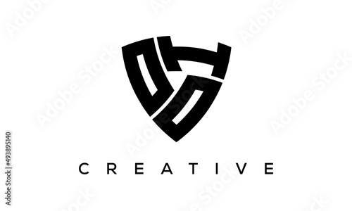 Shield letters OOI creative logo photo