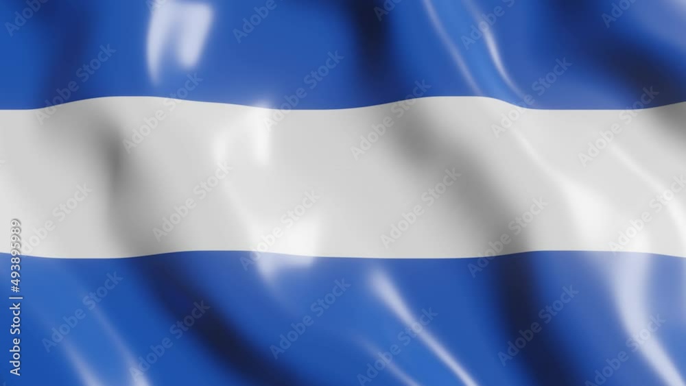 Waving flag of El Salvador American country. 3d render national flag in wind background. 4k realistic seamless loop animated video clip Waving flag of El Salvador American country. 3d render national flag in wind background. 4k realistic seamless loop animated video clip
