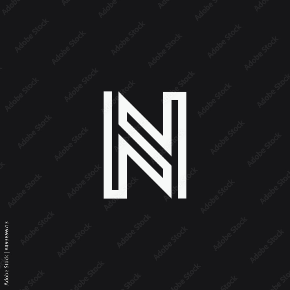 SN or NS monogram design logo template. SN or NS monogram design logo template.