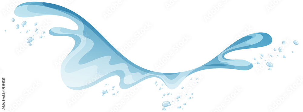 A water splash on white background A water splash on white background