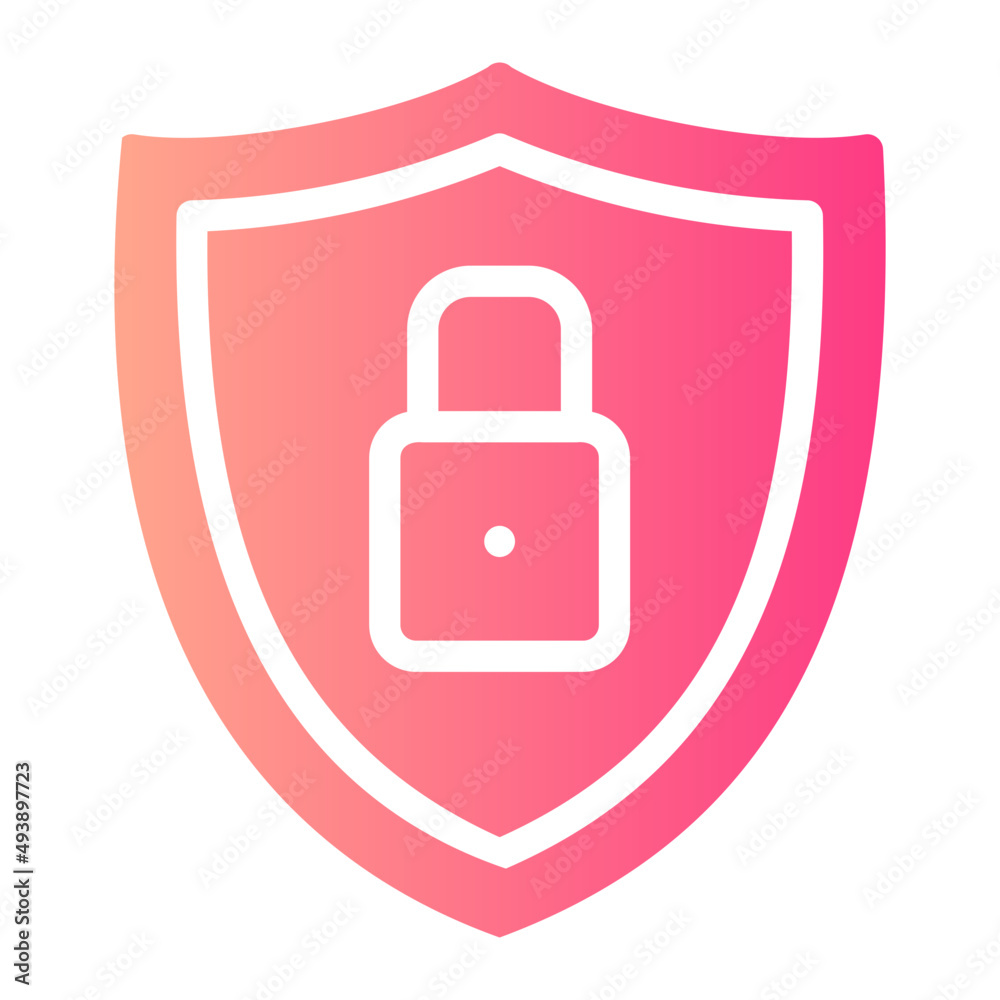 shield gradient icon shield gradient icon