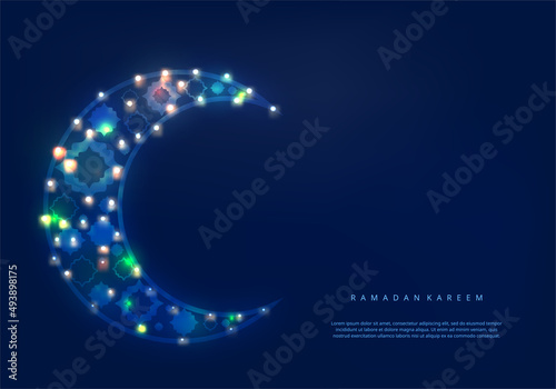 Ramadan kareem night moon