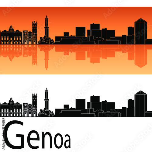 genoa city skyline in ai format