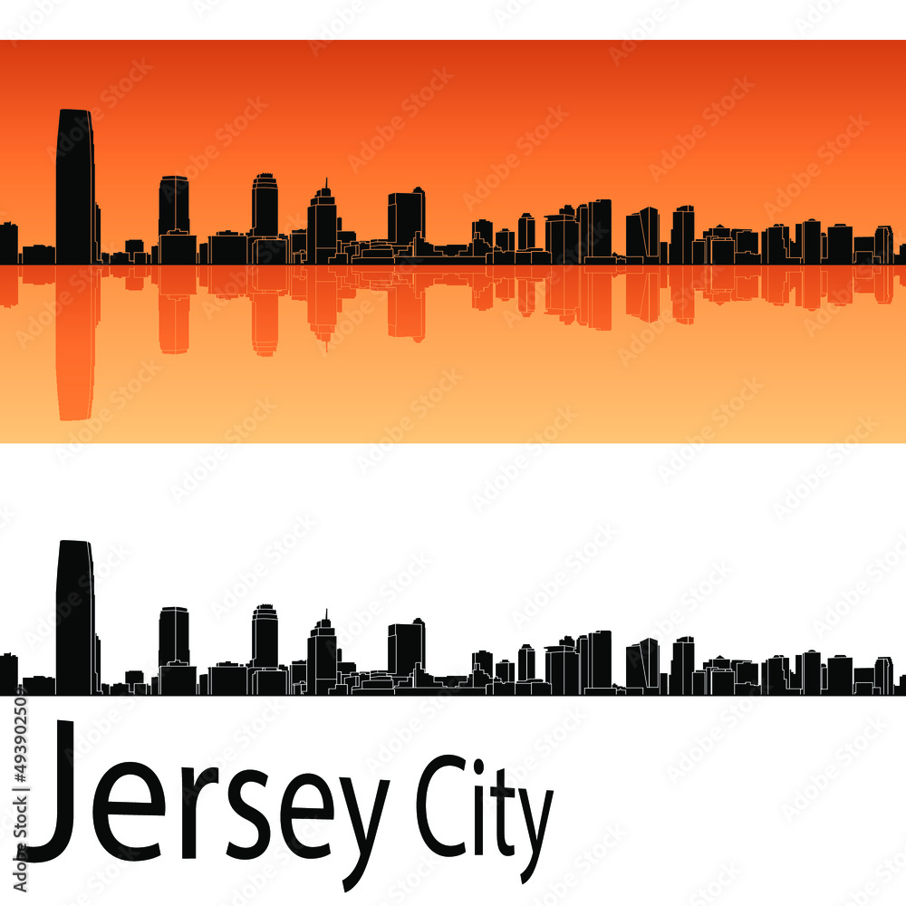jersey city skyline in ai format