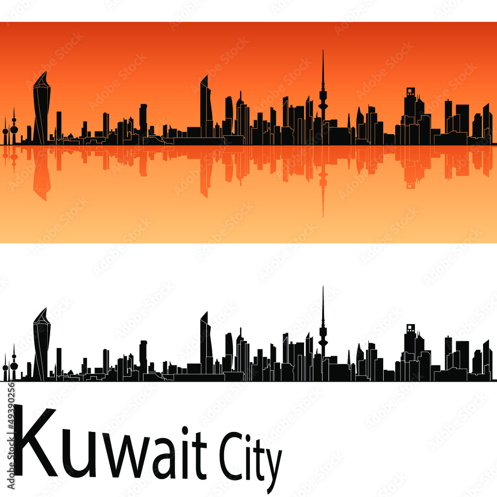 kuwait city skyline in ai format