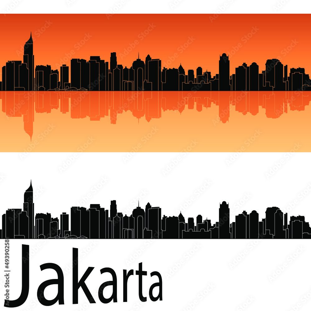 jakarta city skyline in ai format