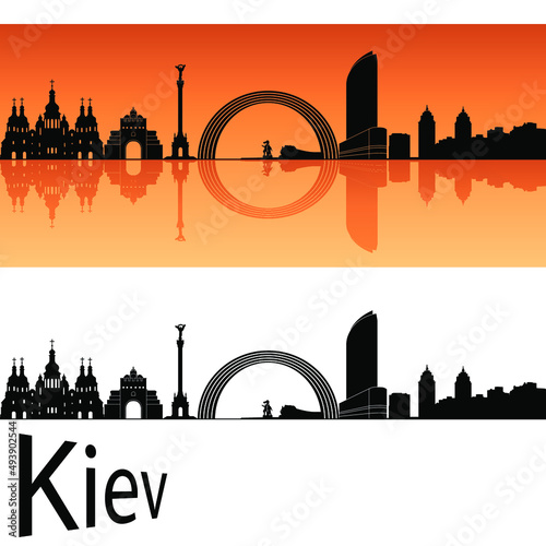 kiev city skyline in ai format