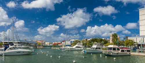Bridgetown sea canal in Barbados